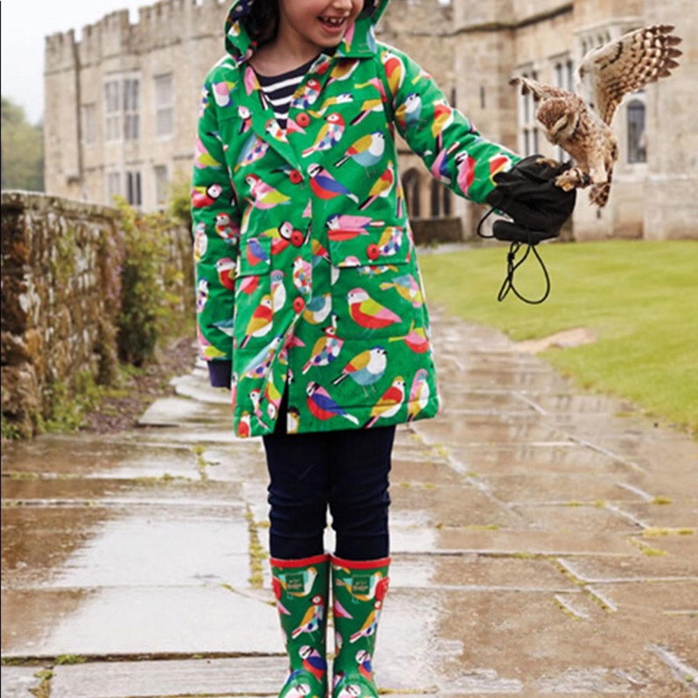 100% Cotton Mini Boden Birdie Jacket Size 7–8 Y